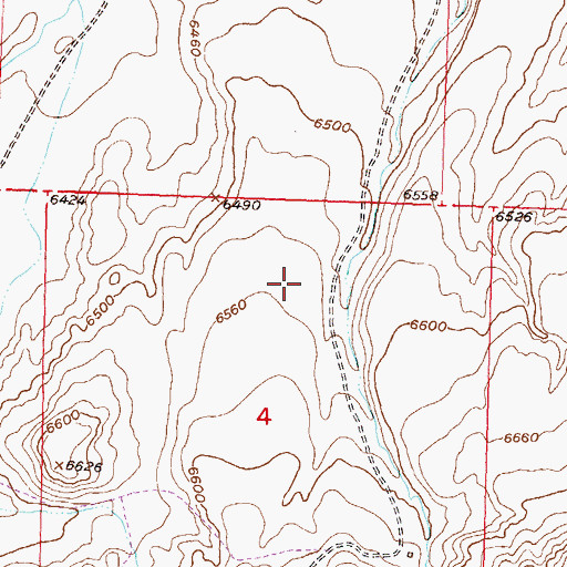 Topographic Map of N H Mine, WY