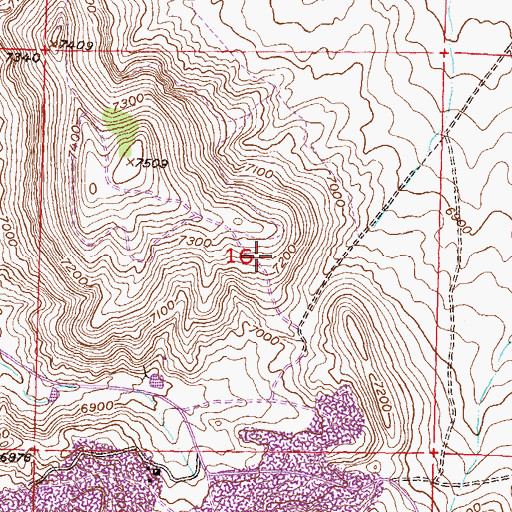 Topographic Map of Ravine Mine, WY