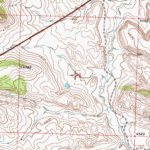 Topographic Map of Packer Group Mine, WY