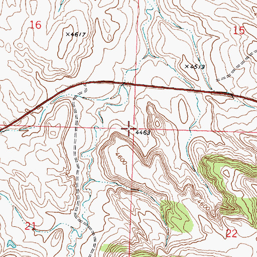 Topographic Map of Davis Pit Number Two Mine, WY