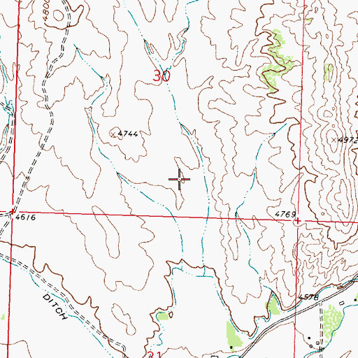 Topographic Map of Shirran Pit, WY