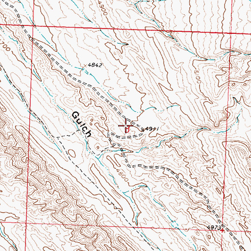 Topographic Map of Potato Ridge Mine, WY