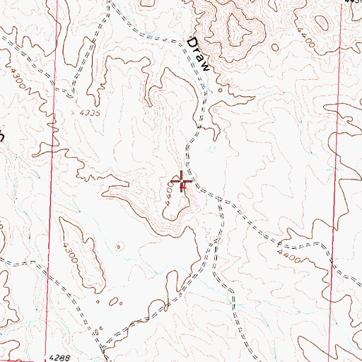 Topographic Map of Big Hill Group Mine, WY