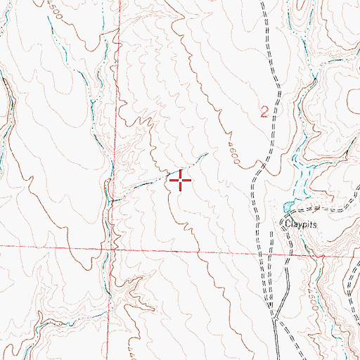 Topographic Map of Snake Mine, WY