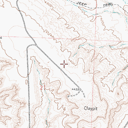 Topographic Map of Greybull Area Number One Mine, WY