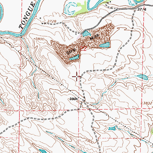 Topographic Map of Guernsey Stone Quarry, WY