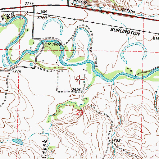 Topographic Map of Kool Number Forty-six Mine, WY
