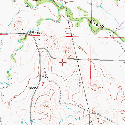 Topographic Map of Schmidt Pit Mine, WY