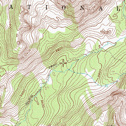 Topographic Map of Gilpin Trail, CO