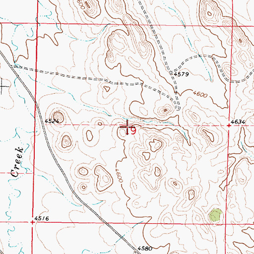 Topographic Map of Morton Pit Number Two, WY