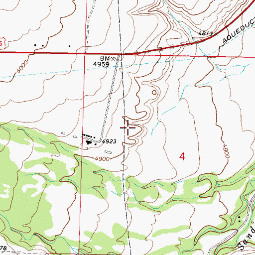 Topographic Map of Soldiers and Sailors Pit Number Three, WY