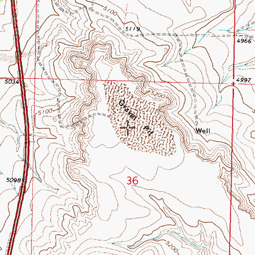 Topographic Map of State Pit, WY