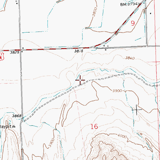 Topographic Map of Assay Pit Number Three Mine, WY