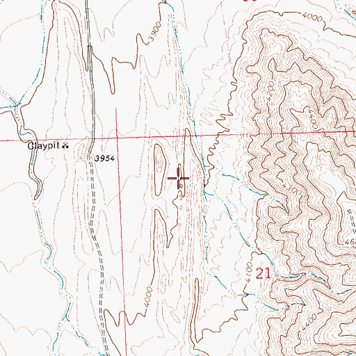 Topographic Map of Little Sheep Mine, WY