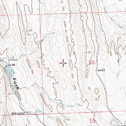 Topographic Map of Little Sheep Mountain Anticline Number Twelve Mine, WY