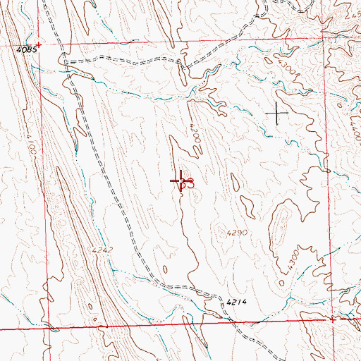 Topographic Map of Little Sheep Mountain Anticline Number Nineteen Mine, WY