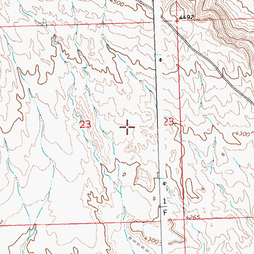Topographic Map of Little Sheep Mountain Anticline Number Thirteen Mine, WY