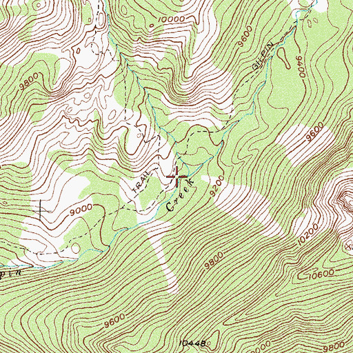 Topographic Map of Mica Creek, CO