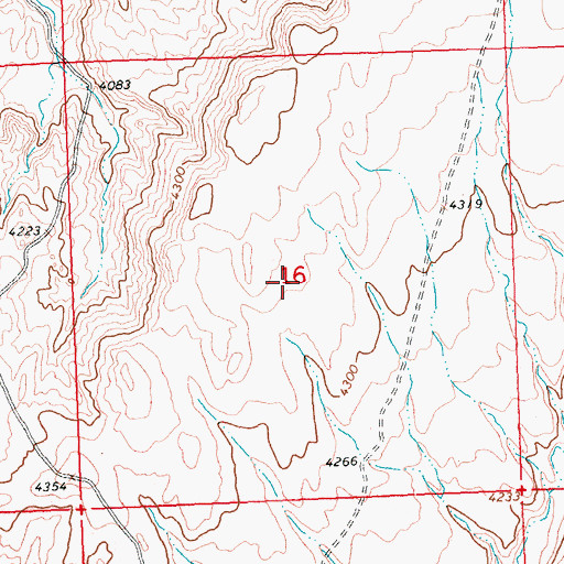 Topographic Map of Bear Creek Number One Mine, WY