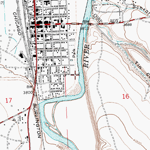 Topographic Map of Big Horn Redi-Mix Incorporated Mine, WY