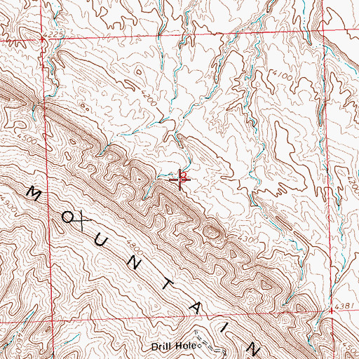 Topographic Map of Robertson Claim Number One Mine, WY