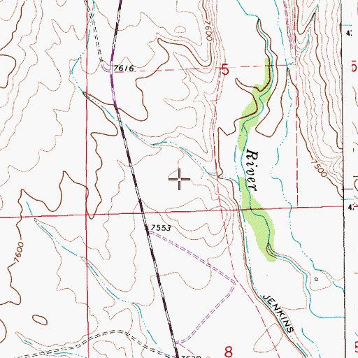 Topographic Map of Buds Pit Mine, WY