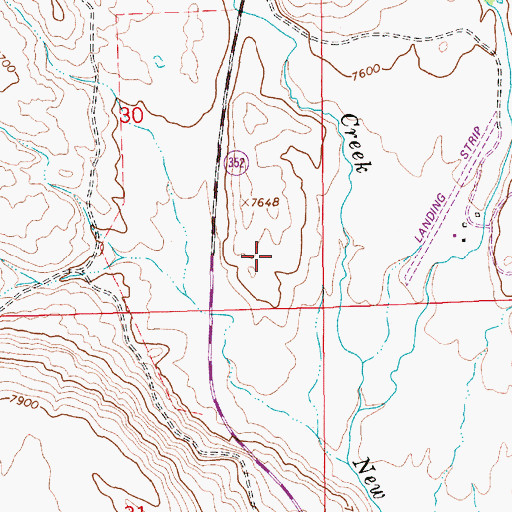 Topographic Map of L L Pit Mine, WY