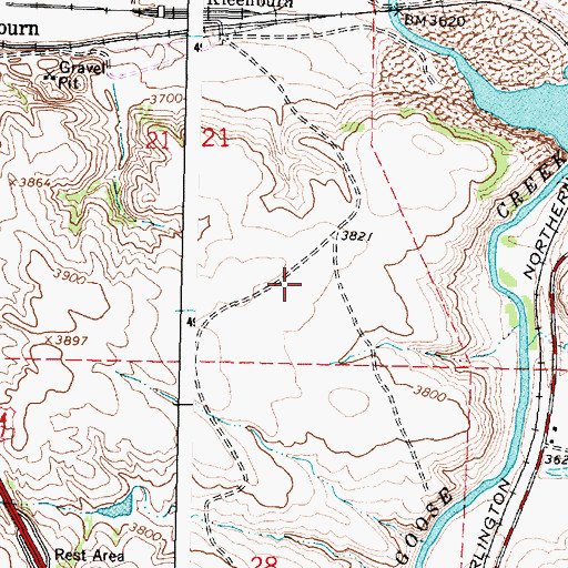 Topographic Map of Hotchkiss Number Two Mine, WY
