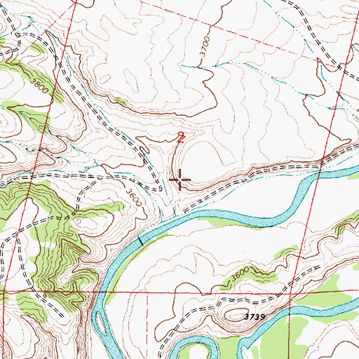 Topographic Map of Welch Number One North Mine, WY
