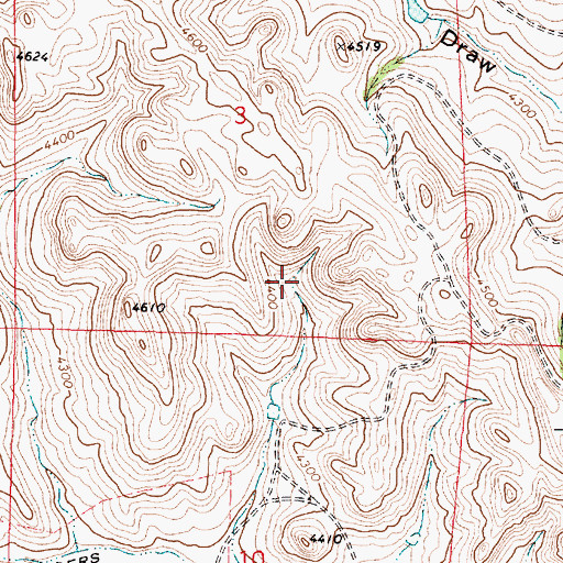 Topographic Map of Holmberg Mine, WY