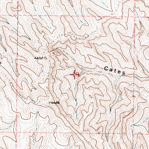 Topographic Map of Barber Mine, WY