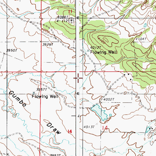 Topographic Map of Graves One Mine, WY