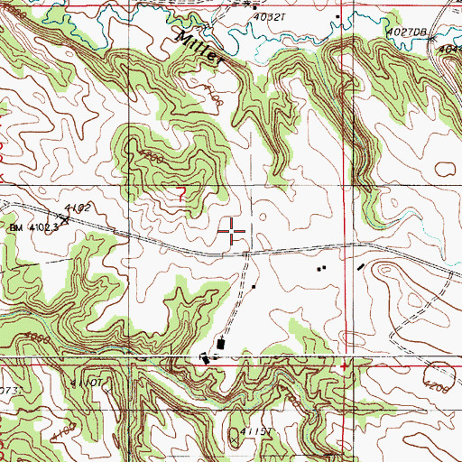 Topographic Map of Nubeth Joint Venture Mine, WY