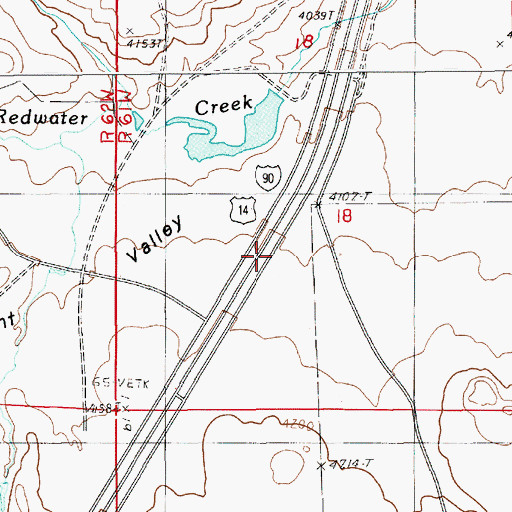 Topographic Map of Inum Group Mine, WY