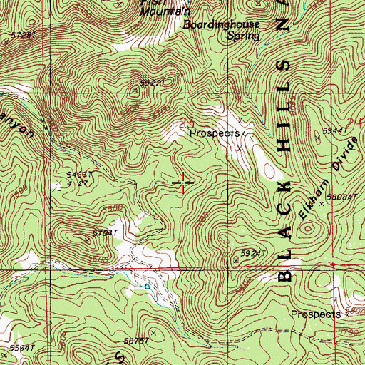 Topographic Map of Black Butte Deposit Mine, WY