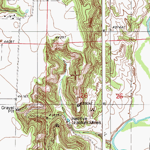Topographic Map of Homestake Two Mine, WY