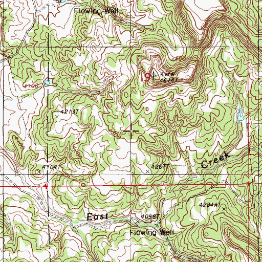 Topographic Map of Sunny Divide Mine, WY