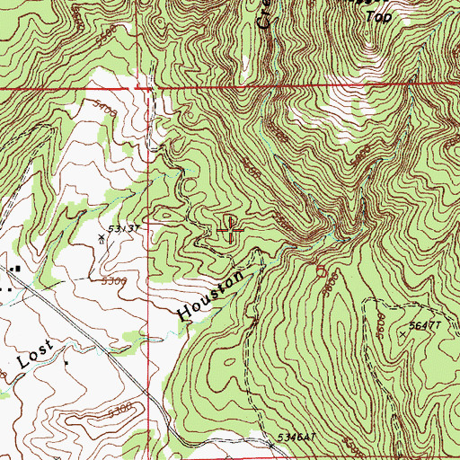 Topographic Map of American Colloid Pits Mine, WY