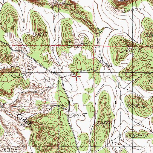 Topographic Map of Elliot Mine, WY