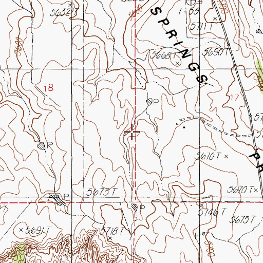Topographic Map of Rawhauser Sand Pit Mine, WY