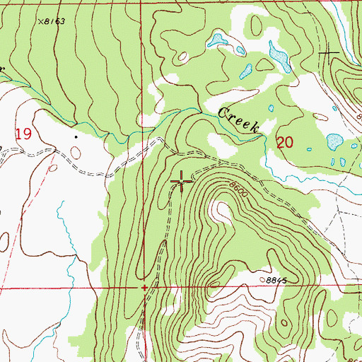 Topographic Map of Sink Hole Pit Mine, WY