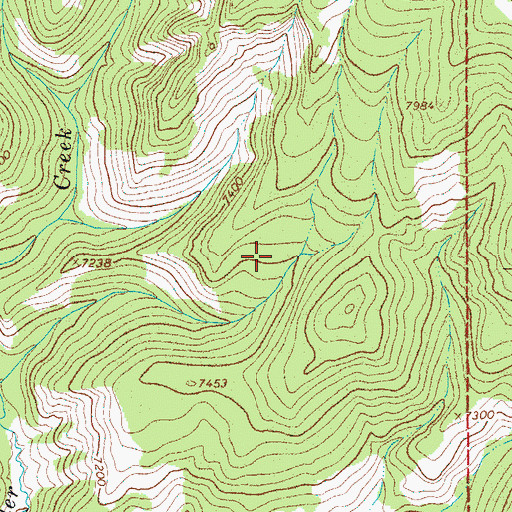 Topographic Map of Reynolds Mine, WY
