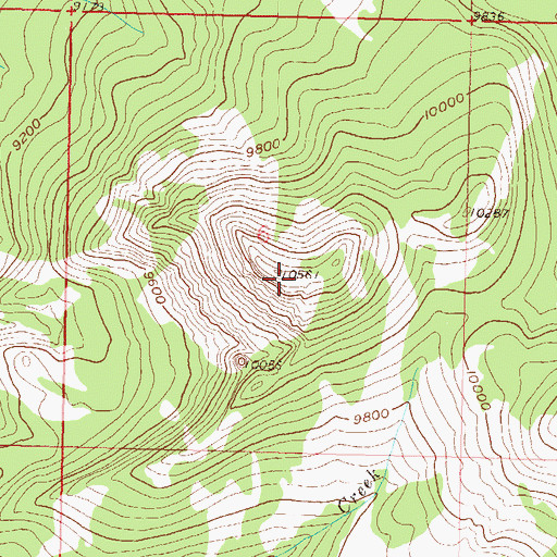 Topographic Map of Meaden Peak, CO