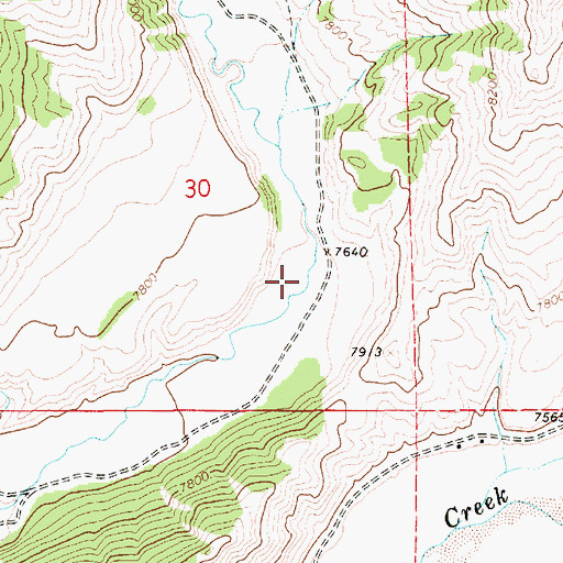 Topographic Map of Falcona Claims Mine, WY