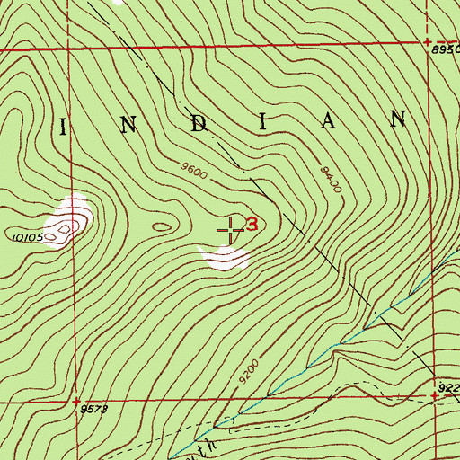 Topographic Map of South Fork-Willow Creek Number One Mine, WY