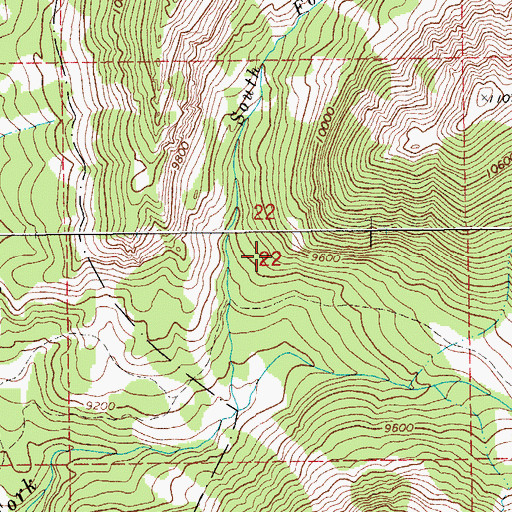Topographic Map of Gypsum Creek Mine, WY