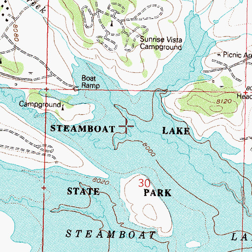 Topographic Map of Larson Creek, CO