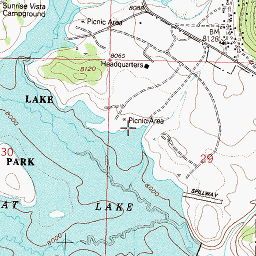 Topographic Map of Dutch Creek, CO