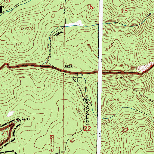 Topographic Map of Lenhardys Cabin (historical), WY