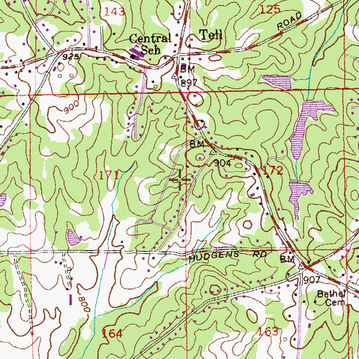 Topographic Map of Cliftondale, GA